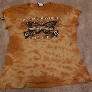Harley Davidson butterfly shirt